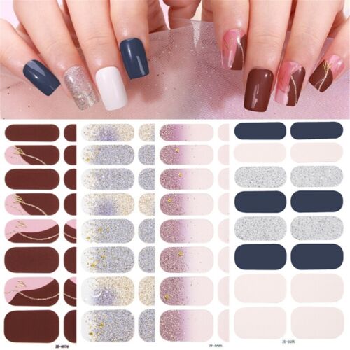 Waterproof Nails Art Sticker Self-Adhesive Sticker with Nail File - Picture 1 of 46
