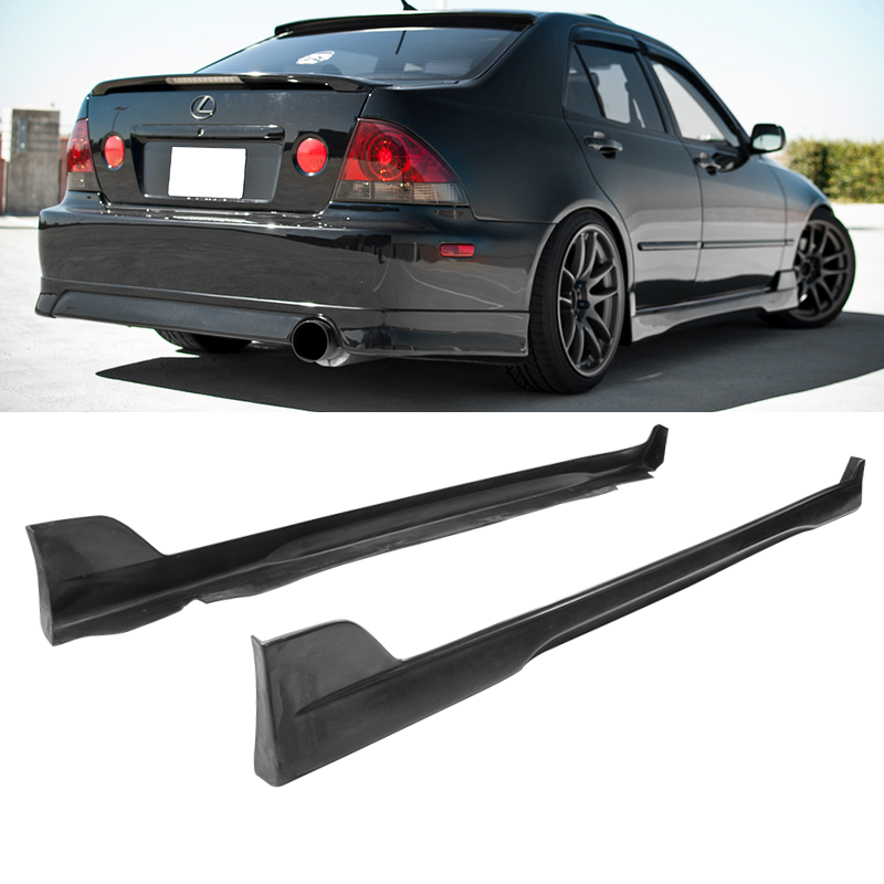 For 0105 IS300 Side Skirt TRD Style Urethane Rocker Splitters Lip