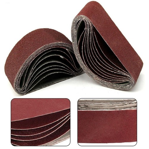 12PC 75X457mm Sanding Belts 60 80 120 150 240 400 Grit Belt Sander Sandpaper New - Picture 10 of 11