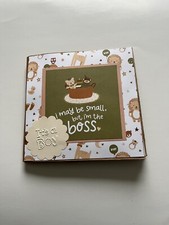 premade baby boy scrapbook 6 by 6 album little animals shower gift new mom gift