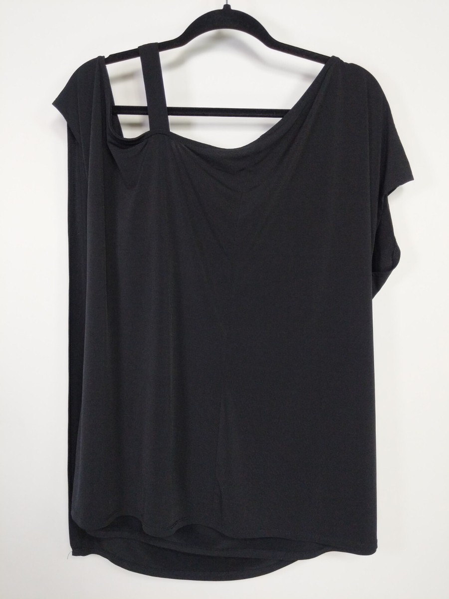 DÉBARDEUR LANE BRYANT NOIR À PAILLETTES – Taille 18/20, Dos Coureur, Occasion Très Bon état