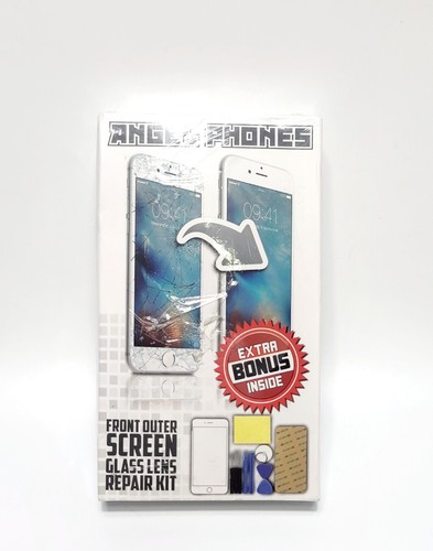 FRONT Outer SCREEN Glass REPAIR Kit For iPhone 6 Plus WHITE Replacement Lens NEW - Picture 16 of 24