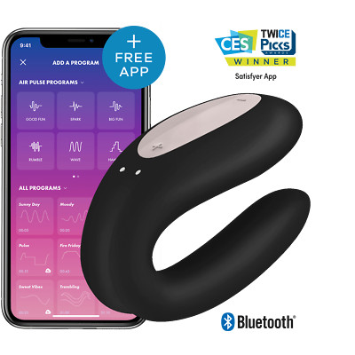 Satisfyer Double Fun Connect – App-gesteuerter Paar-Vibrator, 9,5 Cm, Mit  Fernbedienung & App