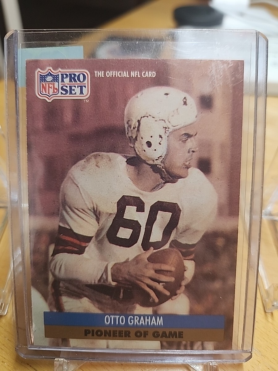 1991 PRO SET OTTO GRAHAM PIONEER OF THE GAME #4 CLEVELAND BROWNS