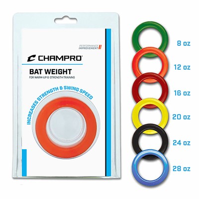 Champro Sports Baseball Softball Bat Weight Donut - Strength Training - 8-24 oz.