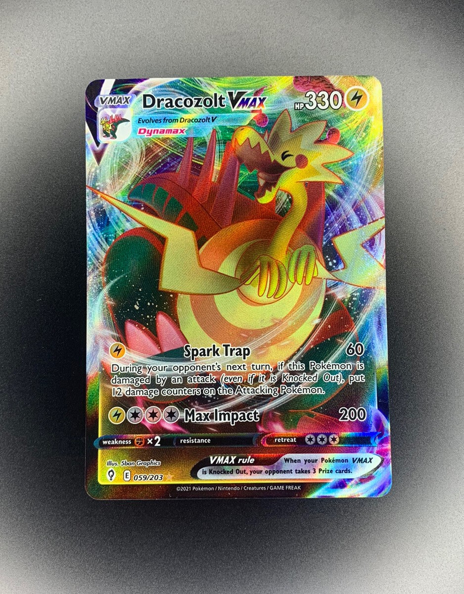 Dracozolt VMAX 059/203 Evolving Skies Full Art Ultra Rare Pokemon Card NM/M Dracozolt VMAX 059/203 Evolving Skies Full Art Ultra Rare Pokemon Card NM/M