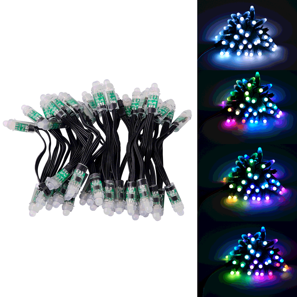 50-500pcs WS2811 IC LED Modules String Wire 9 12mm 5 12V LED Light Addressable 50-500pcs WS2811 IC LED Modules String Wire 9 12mm 5 12V LED Light Addressable