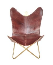 Poltrona - Ferro Stand Pelle Farfalla Sedia Per Casa e Ufficio PL2-1.52