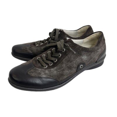 Waldlaufer Womens US 9.5 EU 40 Brown Leather Lace Up Shoes European Hand Crafted