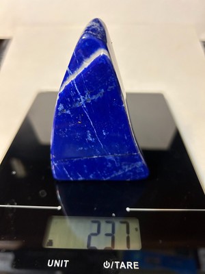 Lapis Lazuli - nice polished bright royal blue 237 gram piece from Afghanistan