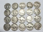 VINTAGE Coin Lot of 20 Buffalo Nickels 1913-1938 Dateless FREE SHIPPING