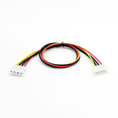 1pc 50cm/1.5ft IDE 4 PIN Molex Male Power to Female Jack Extension Adapter Cable