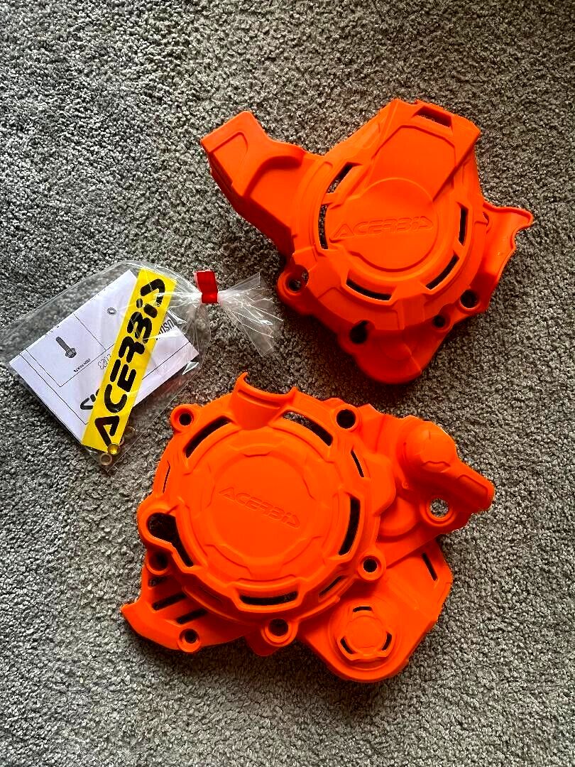 KTM SX 125  2023 -  2025  ACERBIS X-POWER CLUTCH & IGNITION COVER ORANGE