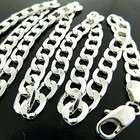<!--F#f_0-->Necklace Pendant Chain Genuine Real 925 Sterling Silver Filled Solid Curb Design<!--F/-->