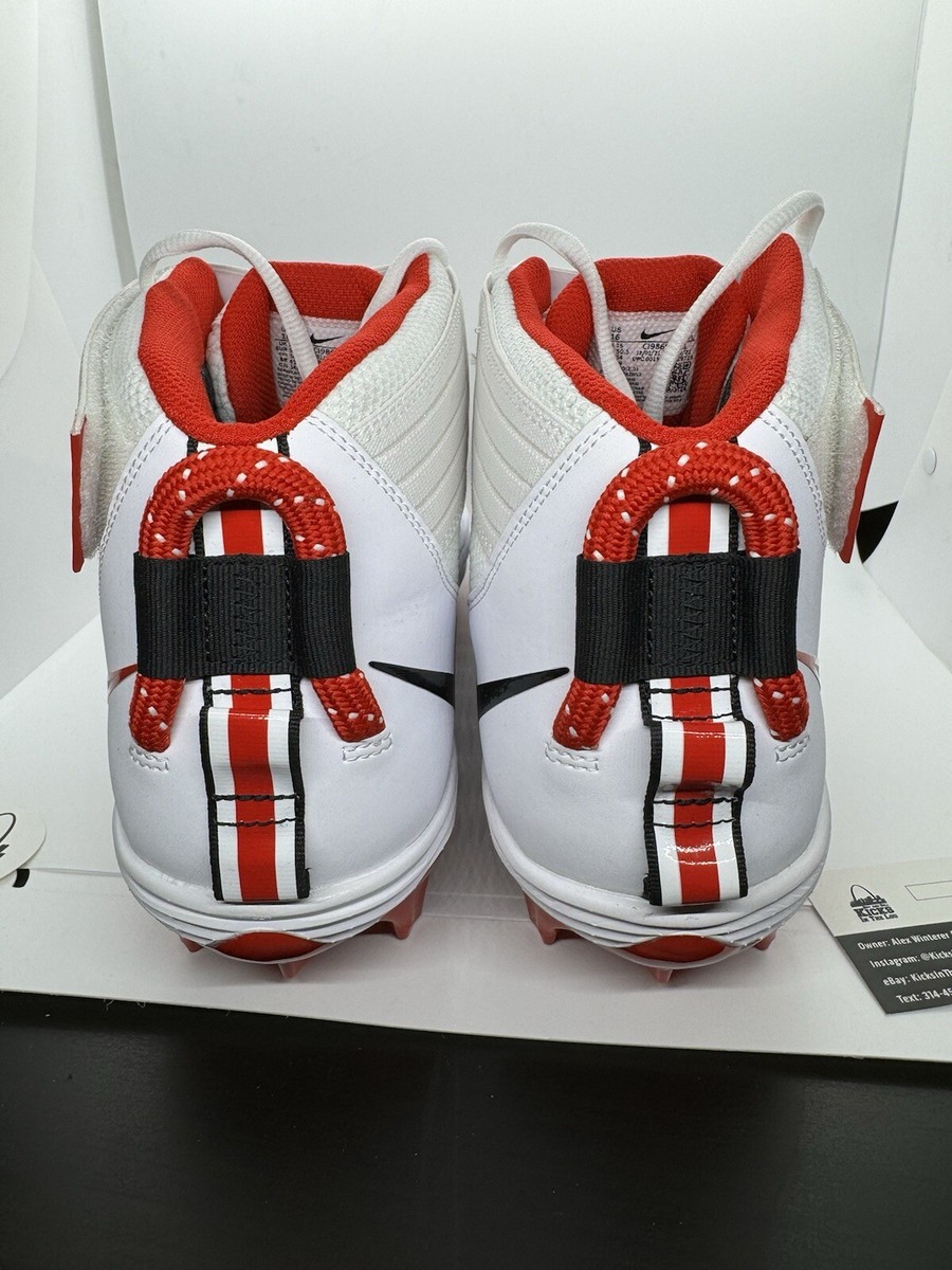 Nike Force Savage Pro 2 PE Ohio State Football Cleats Men display picture 1