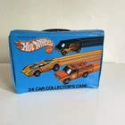 Vintage 1975 Hot Wheels 24 Car Collector’s Case Blue Mattel No. 8227 USA