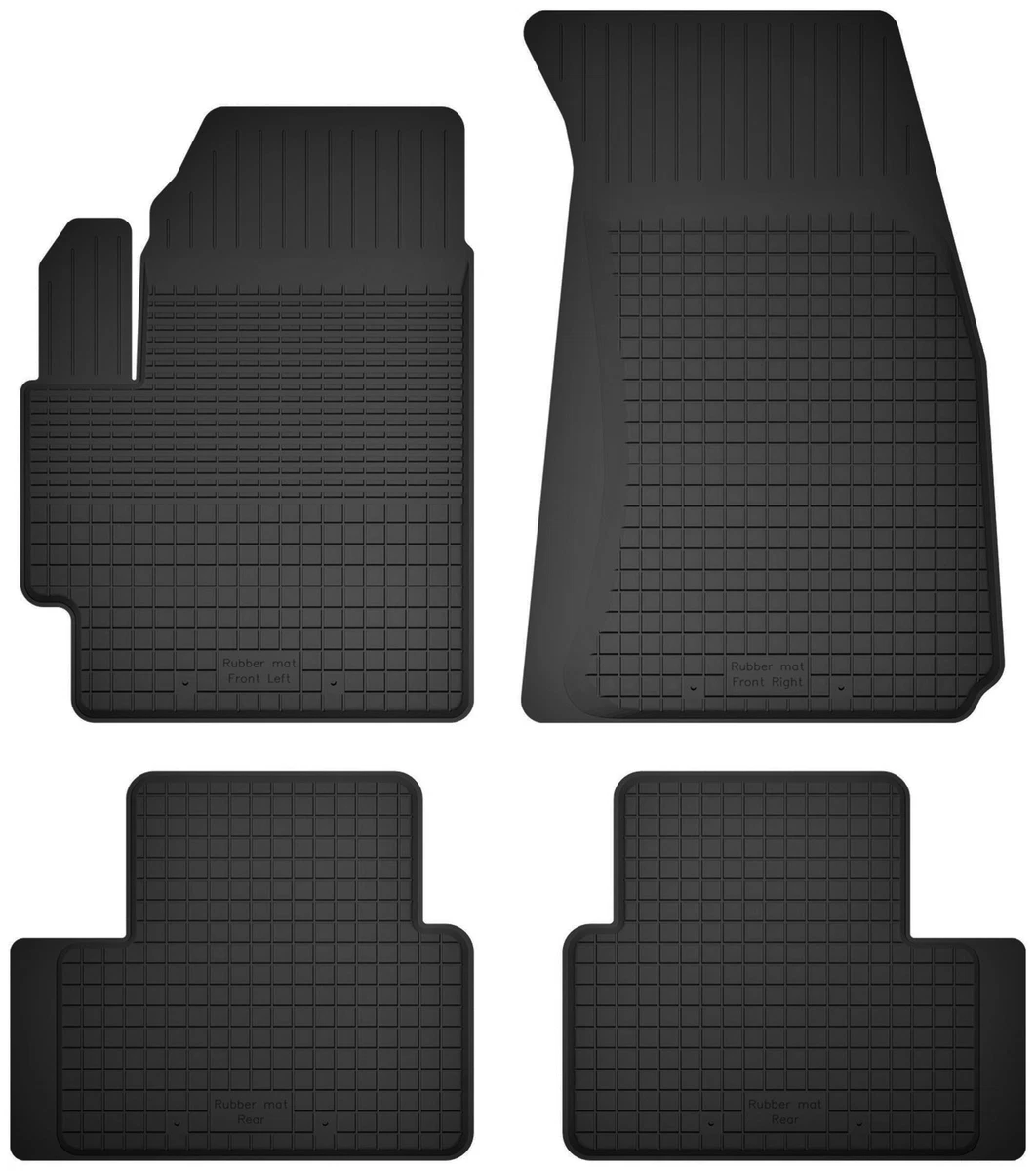 Set Di 4 Tappetini Invernali In Gomma Per Skoda Citigo 2011 – Antiscivolo, Con Clip Di Fissaggio, Altezza Bordo Ottimale, Made In Europe