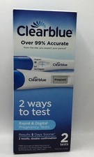 Exp 3/26 Clearblue Digital  Rapid Pregnancy Tests 2 TESTS Exp 3/26