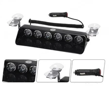 S6 Led Blue - Red Flashing Module with Lens and Cigarette Lighter Input