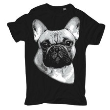 T-shirt uomo Bulldog francese taglia S - 5XL fantasia cani