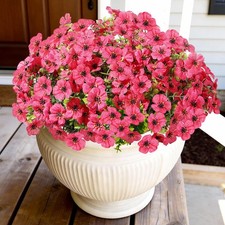 14 Bundles Artificial Flowers UV Resistant for Patio Outdoors Fake Faux Silk ...