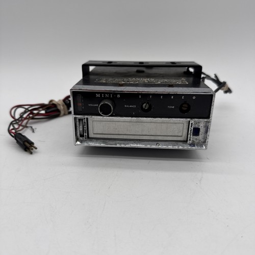 Vintage Ranger Tenna Mini-8 Stereo 8 Track Player Car Audio Dash Mount-Untested