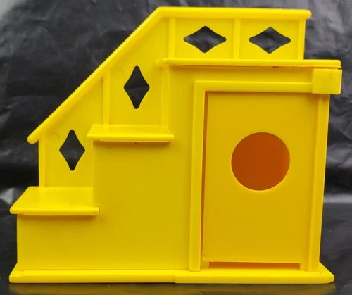 Fisher Price Vintage Little People Yellow Stairs Staircase for House 952 - GUC