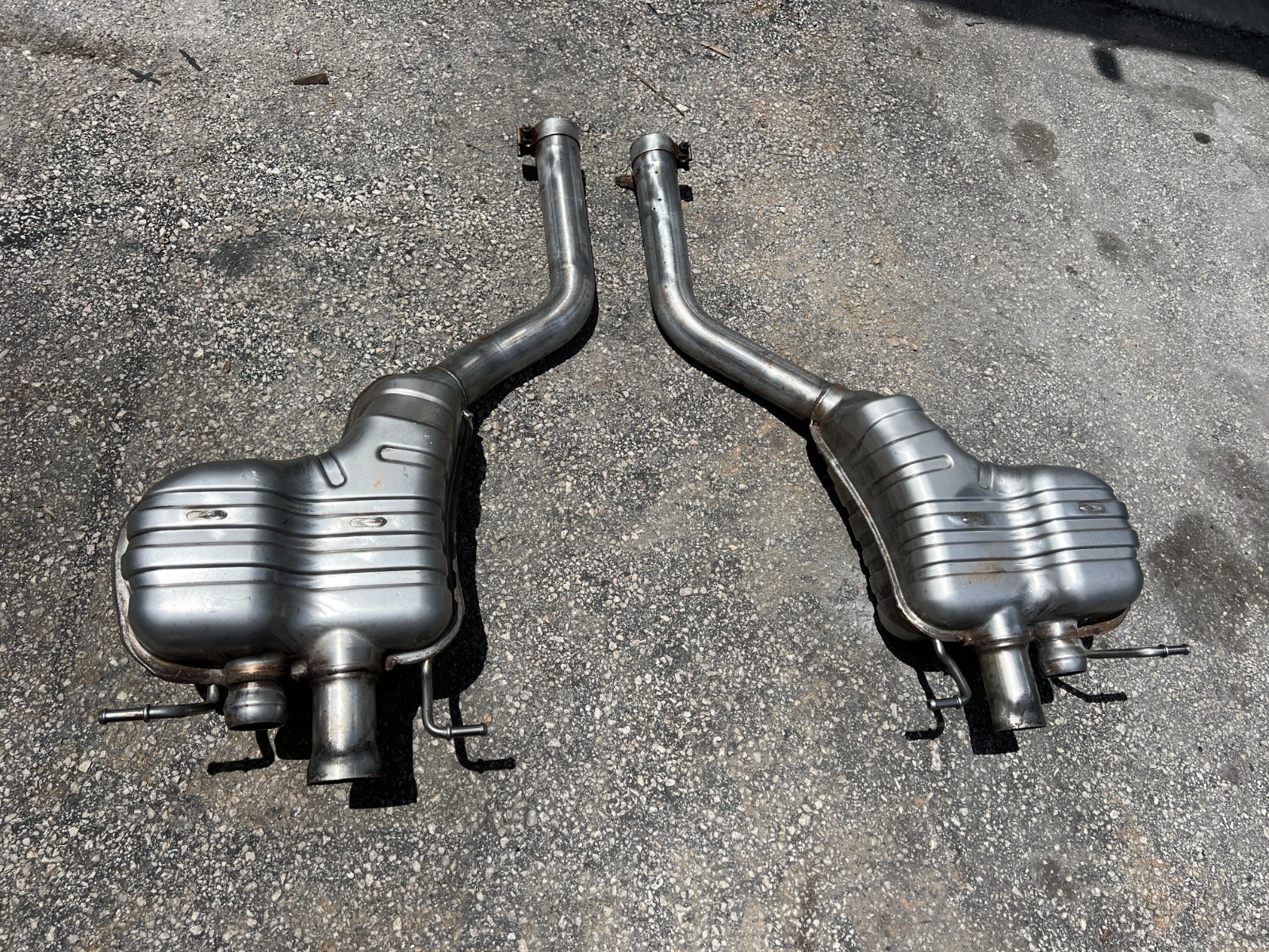 2011 - 2018 Bentley Continental GT  4.0L V8 Exhaust Mufflers Set OEM 6kmiles