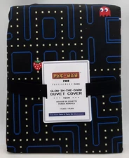 Pottery Barn Teen PAC-MAN Glow in the Dark TWIN Duvet Cover ~ Multicolored