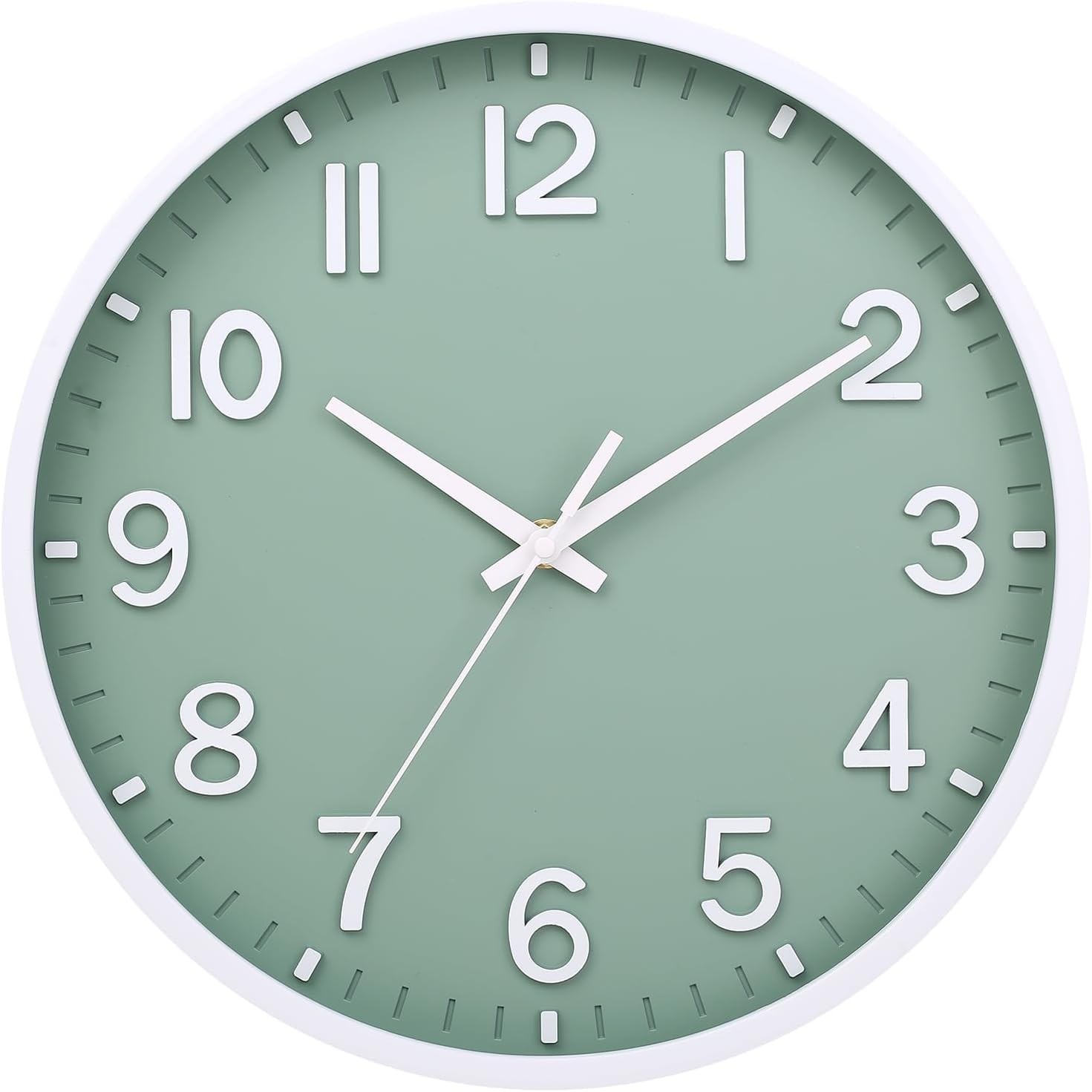 Wall Clocks Battery Operated 10 inch Modern Wall Clock,Silent Non Ticking Wal...