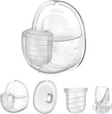 One Full Set S32 Breast Pump Parts W/ 24mm Flange Compatible W/ NCVI Nuliie