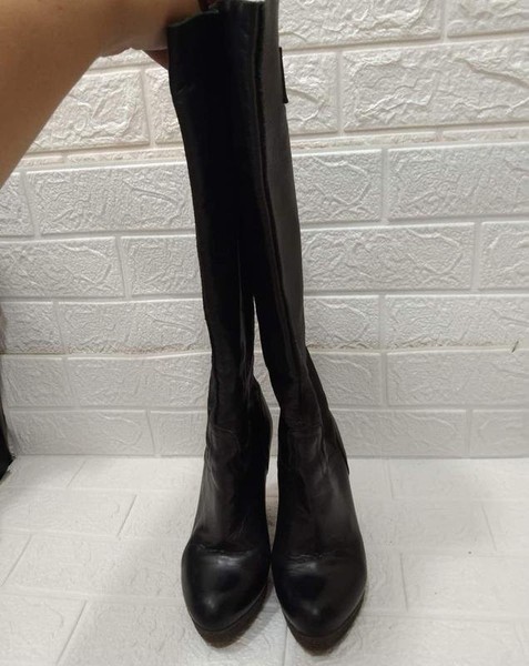 Women Miss Sixty Boots Black Leather 35.5