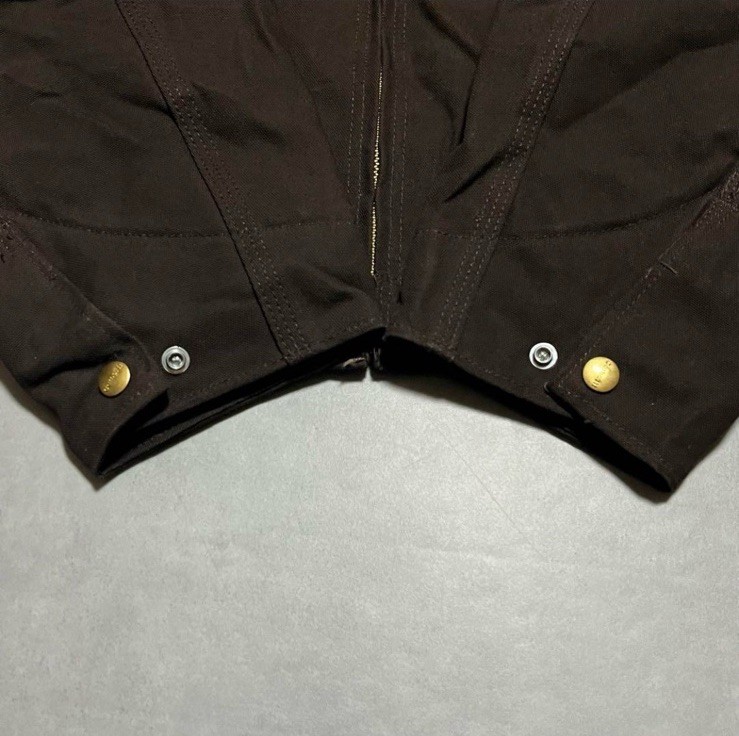 Carhartt Detroit Jacket Dark Brown J200 Made in USA Size L Vintage