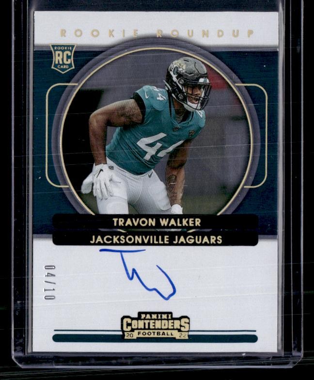 Travon Walker Panini Contenders Rookie Ticket Swatches #TWA Autograph