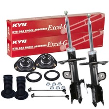 KYB Stoßdämpfer + Koppelstange Rep-Satz Vorne für TOYOTA PRIUS W3 1.8 Hybrid