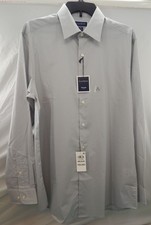Club Room Men's Stretch MEDIUM Button-Down Shirt MISTY HARBOR GRAY 55.00 NWT