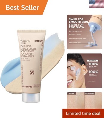 Dual-Chamber Super Volcanic Clay Mask with AHA - Gentle Exfoliation & Hydration