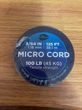 Micro Paracord, 1.18 Mm X 125 Ft, Utility Cord, Thin Braided, Purple  White
