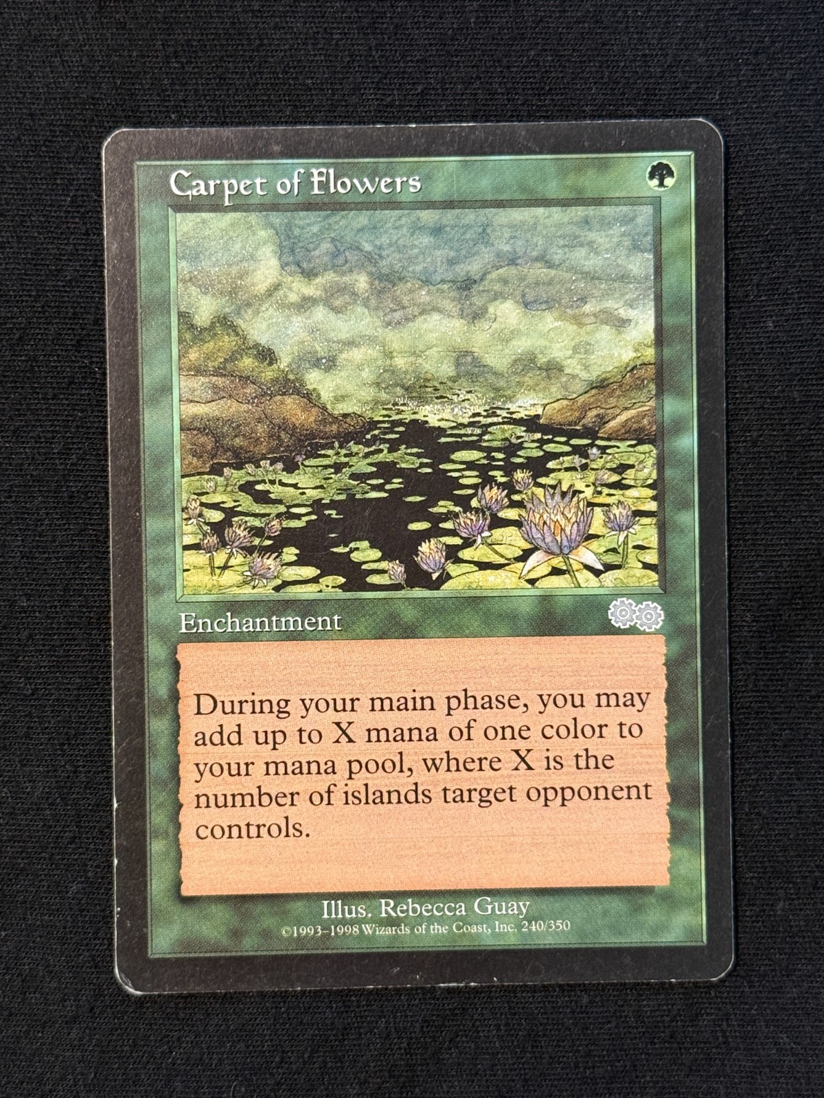 MTG - Carpet of Flowers - Urza's Saga - 1x - LP (Magic: The Gathering)
