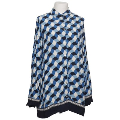 H&M Trend, Hemd, Größe: S, Blau/Weiß/Schwarz, Viskose, Karo, Damen #fGN