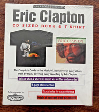 Eric Clapton Vintage Collectible Gift Set - CD-sized Book & T-Shirt - New in Box