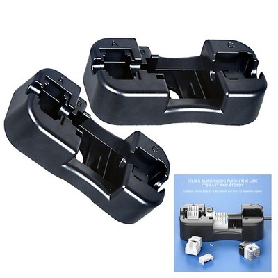 2 Stck. für RJ45 RJ11 Verdrahtungswerkzeug Halter für Keystone Jack Klinge Kab