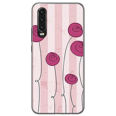 Mixroom Cover Per Huawei P30, Custodia In TPU Morbido Con Stampa Fiore Di Lotto, Antiurto E Facile Da Montare, Fantasia N1014
