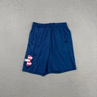 Under Armour Shorts Mens Large Loose Fit Blue USA Flag Activewear Workout Gym