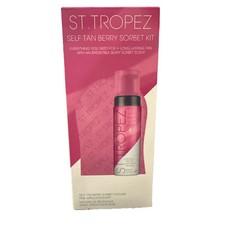 St. Tropez Self Tan Berry Sorbet Bronzing Mousse 6.7 fl oz 200ml Kit Pink Mitt