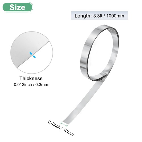 1-Pack Roof Flashing, 3.3ft x 0.4" x 0.012" ( L x W x T ) Aluminum Flashing Roll - Picture 3 of 7