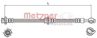 Bremsschlauch Hinten Links Metzger 4110129 Passend FÜR Nissan
