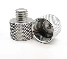 Mic Stand Adapter 5/8 to 3/8 Inch Tripod Thread Screw Microphone Mount 2 Pack