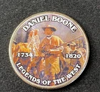 Colorized Kennedy Half Dollar Legends Of The West Daniel Boone Free Shipping