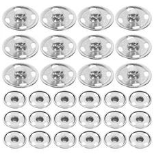 50 Sets Snap Fasteners for Clothing Sew on Button Snaps Sewing Fabric